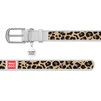 Нашийник WAUDOG Design з малюнком "Леопард", преміум шкіра, металевий пряжка (ширина 35 мм, довжина 46-60 см), білий - 2