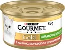 Упаковка влажного корма для кошек Purina Gourmet Gold Кусочки в паштете с уткой, морковью и шпинатом 24 шт по 85 г - 2