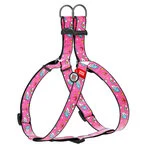 Анатомічний нашийник для собак WAUDOG Nylon з QR паспортом, малюнок "Єдинороги", пластиковий фастекс, Ш 20 мм, Дл 50-80 см