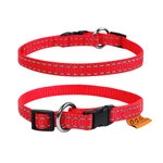 Ошейник "Dog Extremе" нейлоновый регулируемый (ширина 10мм, длина 20-30см), красный