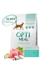 Сухий корм для дорослих стерилізованих котів Optimeal Sterilised з індичкою та вівсом 4 кг (НФ-00000144)