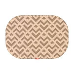 Ліжко для собак WAUDOG Relax, малюнок "Трикутники", з змінним чохлом, М, Ш 80см, Дл 55 см