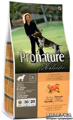 Сухой корм для взрослых собак Pronature Holistic Adult со вкусом утки и апельсинов 13.6 кг