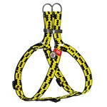 Анатомічний нашийник для собак WAUDOG Nylon з QR паспортом, малюнок "Бетмен Лого", металевий фастекс, Ш 25 мм, Дл 60-90 см