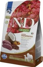 Фармина дог сухой N&D QUINOA DOG SKIN & COAT, VENISON & COCONUT ADULT MEDIUM MAXI с олениной и кокосом 7 kg