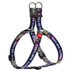 Нашийник для собак нейлоновий WAUDOG Nylon з QR-паспортом, малюнок "Космос. Ракетобудування", пластиковий фастекс, M, Ш 20 мм, Дл 50-80 см