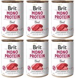 ПАК. Консервированный монопротеиновый корм для собак Brit Diet Mono Protein Dog с говядиной, 6 шт по 400 г