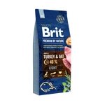 Сухой корм для собак всех пород с избыточным весом Brit Premium Light со вкусом индейки 15 кг
