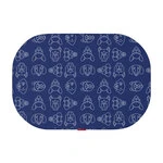 Ліжко для собак WAUDOG Relax, малюнок "Собаки", зі змінним чохлом, L, Ш 100 см, Дл 70 см