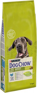 Сухой корм для взрослых собак больших пород Purina Dog Chow Adult Large Breed со вкусом индейки 14 кг