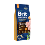 Сухой корм для взрослых собак средних пород Brit Premium Adult M со вкусом курицы 15 кг