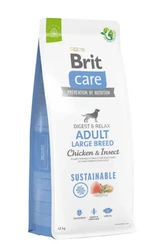 Корм для собак великих порід Brit Care Dog Sustainable Adult Large Breed з куркою та комахами 12 кг (8595602558742)