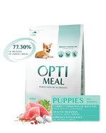 Сухий повнораціонний корм Optimeal для цуценят усіх порід зі смаком індички 4 кг (4820083905490)