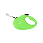 Поводок-рулетка CoLLaR для собак, размер M, 25 кг, 5 м, лента, салатовый