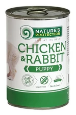 Влажный корм для щенков всех пород с курятиной и крольчатиной Nature's Protection Puppy chicken &amp; rabbit 800г
