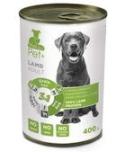 the Pet+ Гипоаллергенная мясная консерва для взрослых собак всех пород 400 г