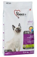 Сухий суперпреміум корм для кішок вибагливих та активних 1st Choice Adult Finicky Chicken курка 5.44 кг
