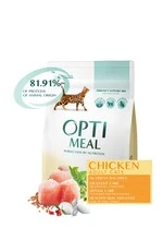 Сухий корм Optimeal для дорослих котів з курячим смаком 200 г