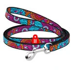 Поводок для собак нейлоновый WAUDOG Nylon, рисунок "Лето" , Ш 10 мм, Дл 122 см