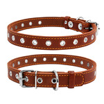 Ошейник "CoLLaR" безразмерный (ширина 20мм, длина 50см), коричневый