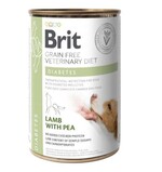 Влажный лечебный корм для собак Brit VetDiets Diabetes Lamb при сахарном диабете 400 г