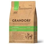 Сухой корм для взрослых собак мелких пород Grandorf LAMB &amp; TURKEY ADULT мини ягненок с индейкой, 3 кг	