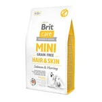 Сухой корм для собак мелких пород Brit Care Mini Hair &amp; Skin с лососем 2 кг