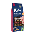 Сухой корм Brit Premium Junior L для щенков и молодых собак крупных пород со вкусом курицы 15 кг