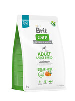 Корм для собак больших пород Brit Care Dog Grain-free Adult Large Breed беззерновой с лососем, 3 кг