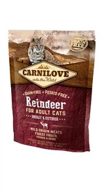 Сухой корм для взрослых активных кошек Carnilove Raindeer Energy &amp; Outdoor 400 г