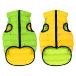 Двостороння куртка для собак AiryVest, розмір М 45, салатово-жовта