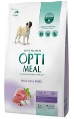 Сухий корм Optimeal для собак малих порід з смаком качки 4 кг