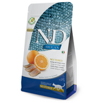 Фармина сухой корм для кошек N&amp;D GRAIN FREE OCEAN HERRING &amp; ORANGE NEUTERED ADULT с сельдью и апельсином, 1.5 кг