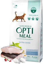 Повнораціонний сухий корм для дорослих котів Optimeal з високим вмістом тріски 1.5 кг