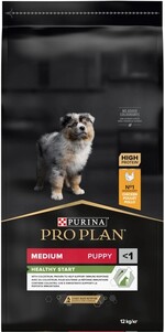 Сухой корм PRO PLAN Medium Puppy Healthy Start для щенков средних пород, с курицей 12 кг