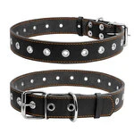 Ошейник "CoLLaR" безразмерный (ширина 35мм, длина 69см), черный