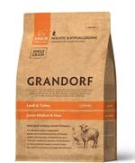Сухой корм для юниоров собак средних и крупных пород Grandorf LAMB &amp; TURKEY JUNIOR ягненок с индейкой, 1 кг