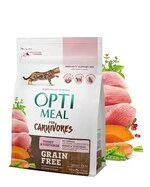Сухий беззерновий корм для дорослих котів Optimeal з індичкою та овочами 300 г (НФ-00000968)