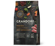 Сухой корм для взрослых собак средних и крупных Grandorf FRESH DUCK &amp; SWEET POTATO ADULT DOG MEDIUM &amp; MAXI с уткой 10 кг