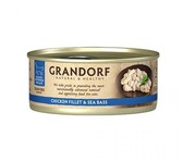 Влажный корм для кошек Grandorf CHICKEN FILLET &amp; DUCK FILLET куриная грудка с утиным филе, 70 г