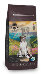 Сухий корм Landor (Ландор) для дорослих та зрілих собак з функцією покращення мозкової діяльності 15кг