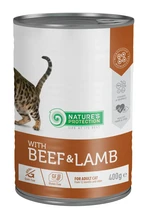 Влажный корм для взрослых кошек с говядиной и ягненком Nature's Protection with Beef &amp; Lamb 400 г