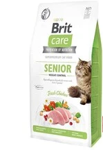 Беззерновой сухой корм для кошек от 7 лет для поддержания веса Brit Care Cat Senior Weight Control 0.4 кг