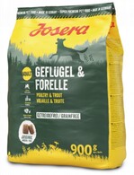 Сухий беззерновий корм для собак Josera Geflugei & Forelle з домашньою птицею та фореллю 0,9 кг