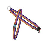 Шлея для собак швидкознімна WAUDOG Nylon з QR паспортом, малюнок "Лінія 1", пластиковий фастекс, Ш 20 мм, А 45-65 см, В 55-80 см