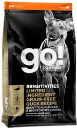 Корм для собак GO! Sensitivites Limited Ingredient Duck Dog Formula - Гоу! Сухой корм для щенков и взрослых собак с уткой 10 кг
