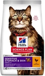 Сухой корм для кошек с чувствительным пищеварением и кожей Hill's Science Plan Adult Sensitive Stomach&amp;Skin с курицей 7 кг