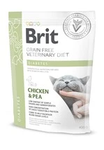 Лечебный сухой корм Brit Grain-free Veterinary Diet Cat Diabet для котов при сахарном диабете с курицей и горохом 400 г