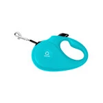 Поводок-рулетка CoLLaR для собак, розмір M, 25 кг, 5 м, стрічка, блакитний