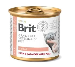 Влажный корм Brit VetDiets Renal для кошек с хронической почечной недостаточностью с тунцом 200 г